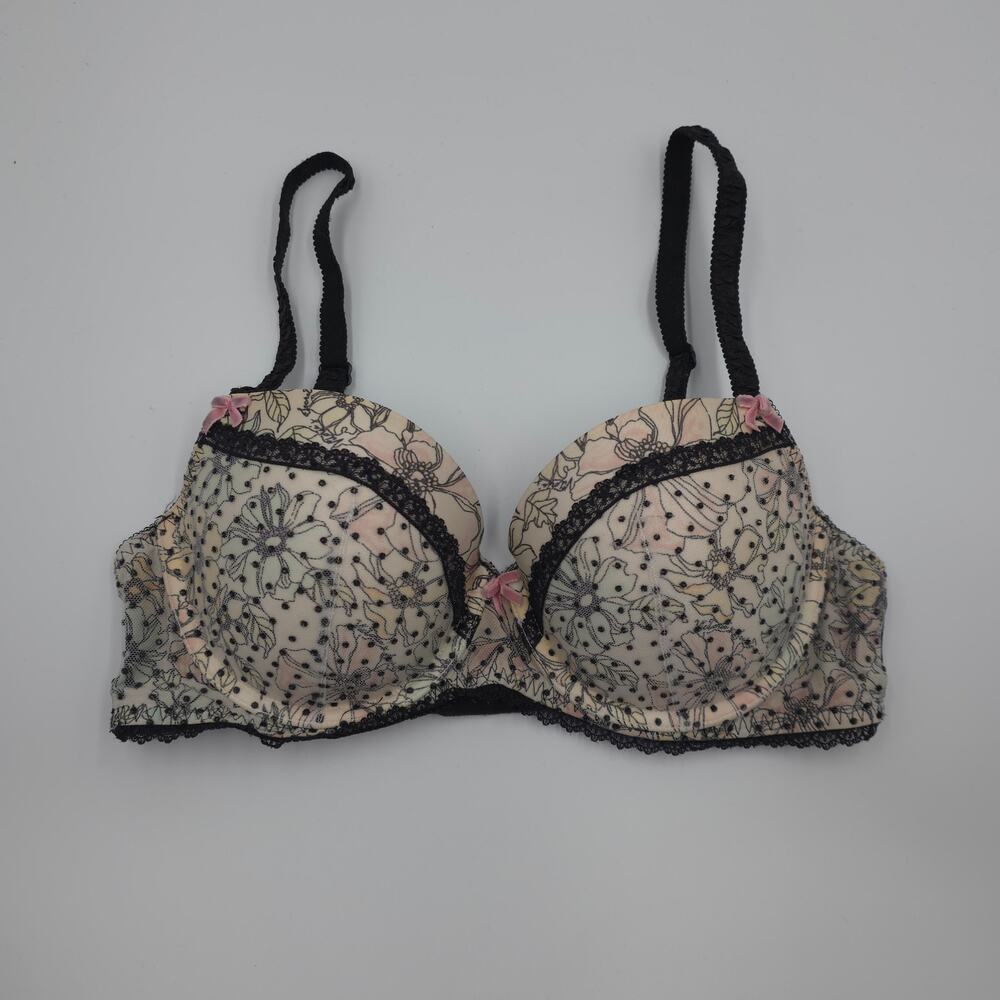 Victoria's Secret Dream Angels  Lace Lightly Lined Demi Bra Size 34D